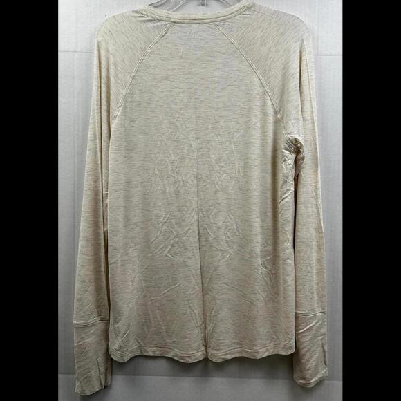 NWT OFFLINE BY AERIE RN#54485 Cream Color Long‎ Sleeve Pullover Shirt SIZE S - Picture 2 of 4